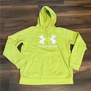 Womens Under Armour Lime Green Hoodie Size Small